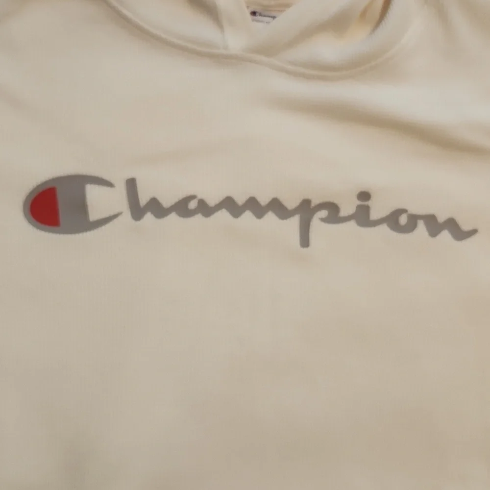 Champion Waffle Hoodie, Cream, Off White, Medium - Picture 3 of 5